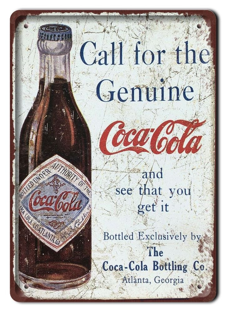 Coca Cola Plakat Metalowy Szyld Retro Vintage Szyldbaza Pl